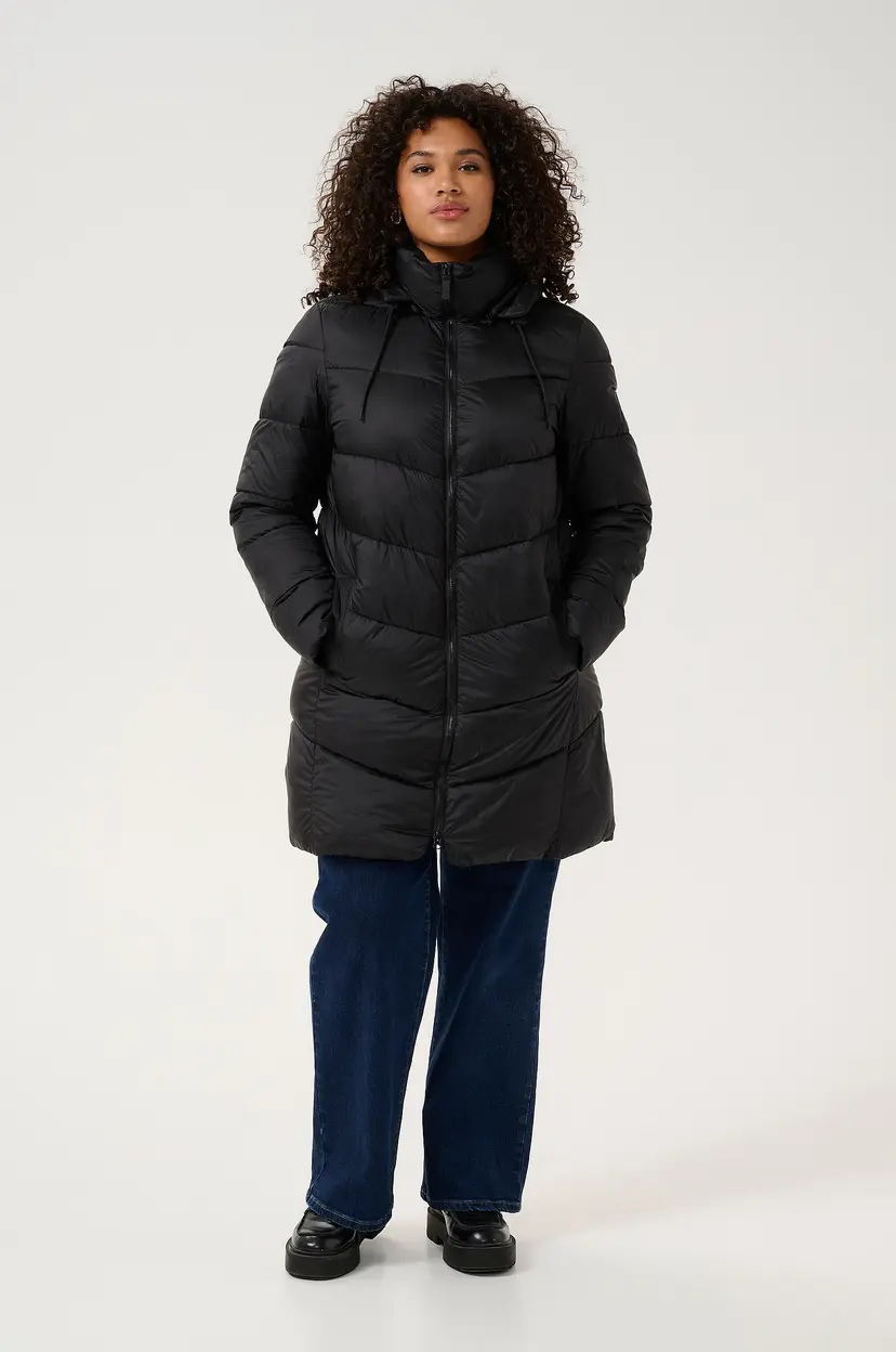 KAFFE Curve Kåpe kcSusanna Coat - Svart
