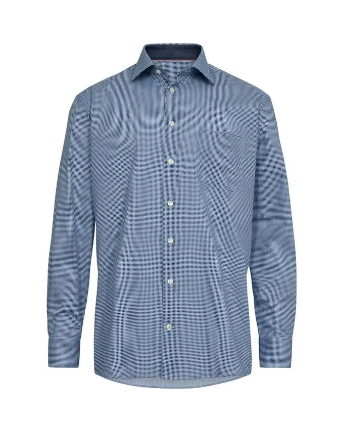 Black Blue Shirt l/s regular fit