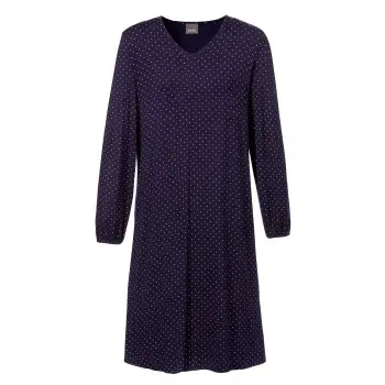 Trofé Trofe Bamboo Long Sleeve Dress Marine Bambus Dame