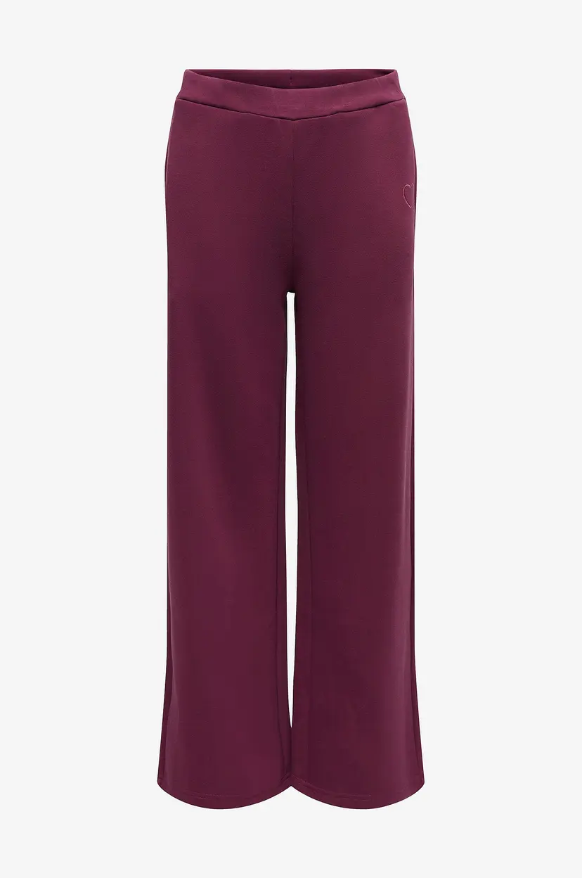 Kids Only Sweatpants kogAda-nella Heart Pant FR - Rød