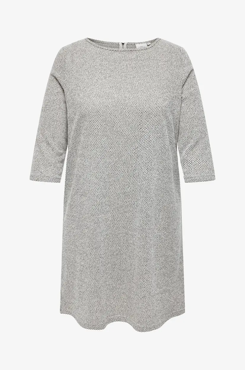 Only Carmakoma Kjole carMartha 3/4 Knee Dress - Grå