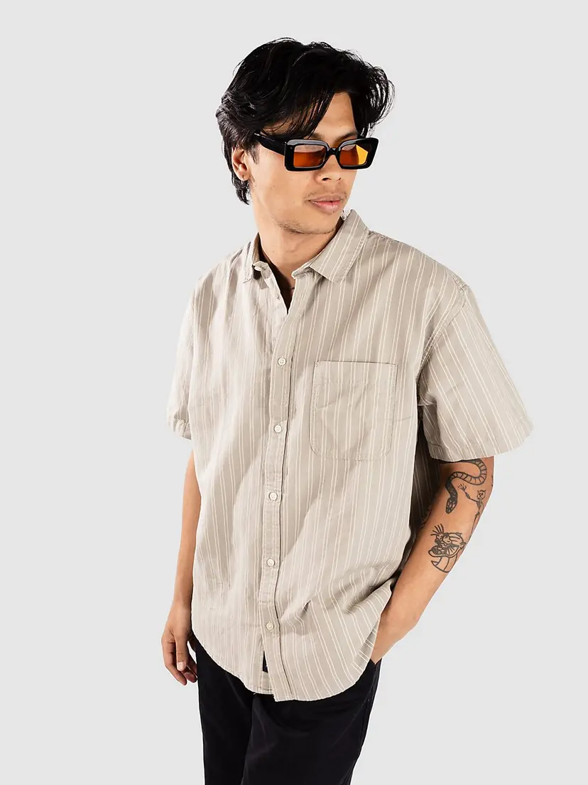 Vans Vans Lawson Stripe Woven Skjorte grønn