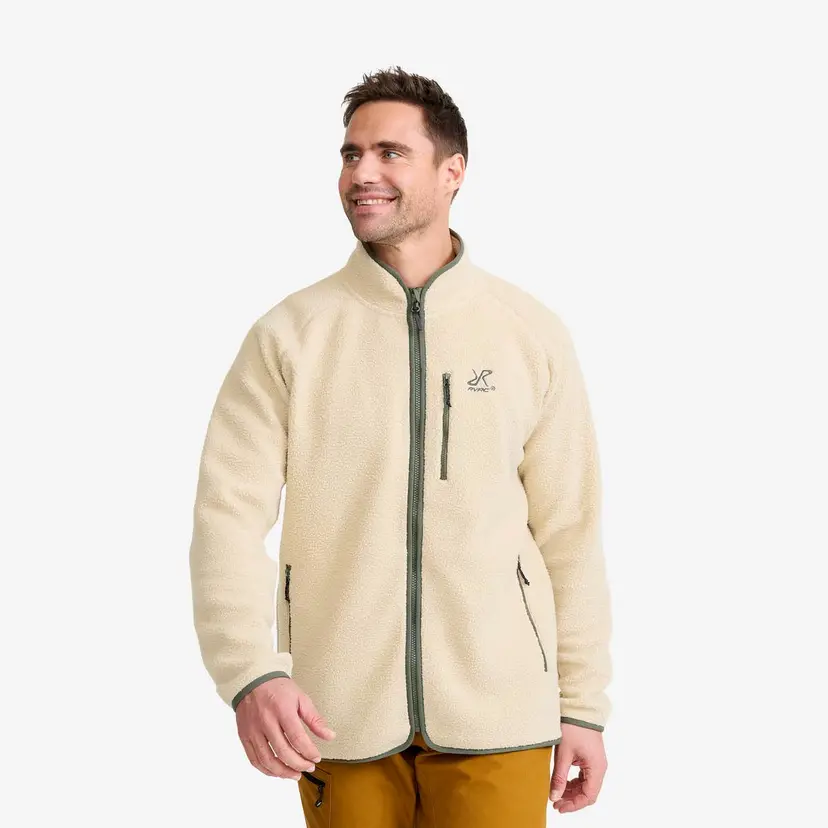 RevolutionRace Canyon Full-zip Pile Fleece Herre Peyote/Thyme