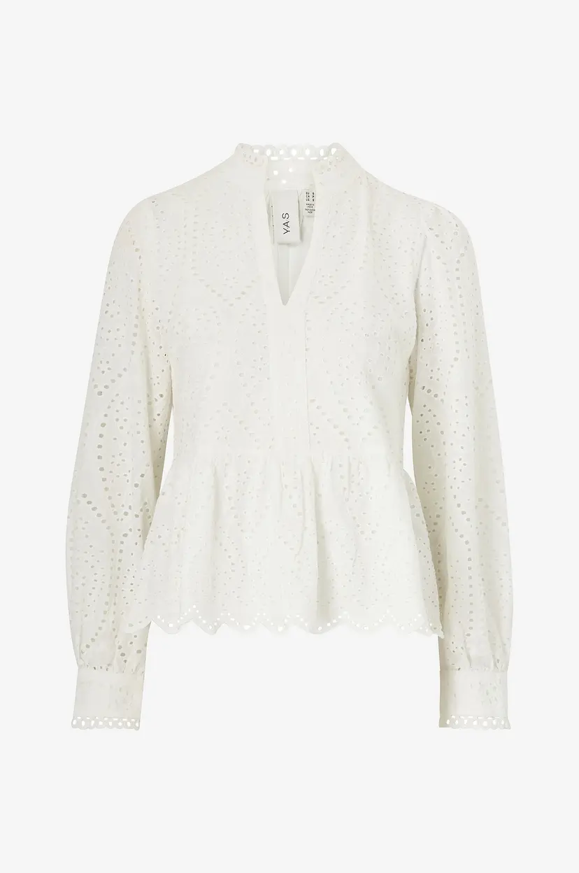 Y.A.S Bluse yasHoli LS Top S - Hvit
