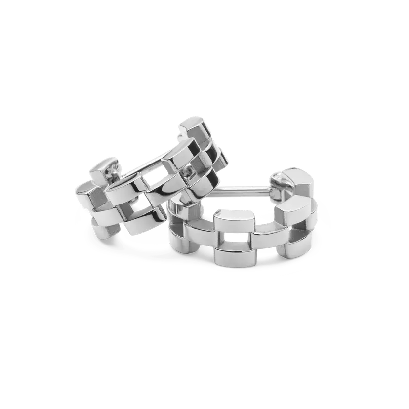 Daniel Wellington Silver Earrings 3-link | DW