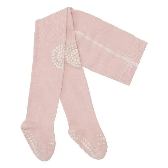 Go Baby Go Krabbestrømpebukse i bomull Soft Pink