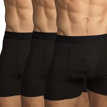 Topeco Topeco 3P Men Bamboo Boxer Svart Large Herre