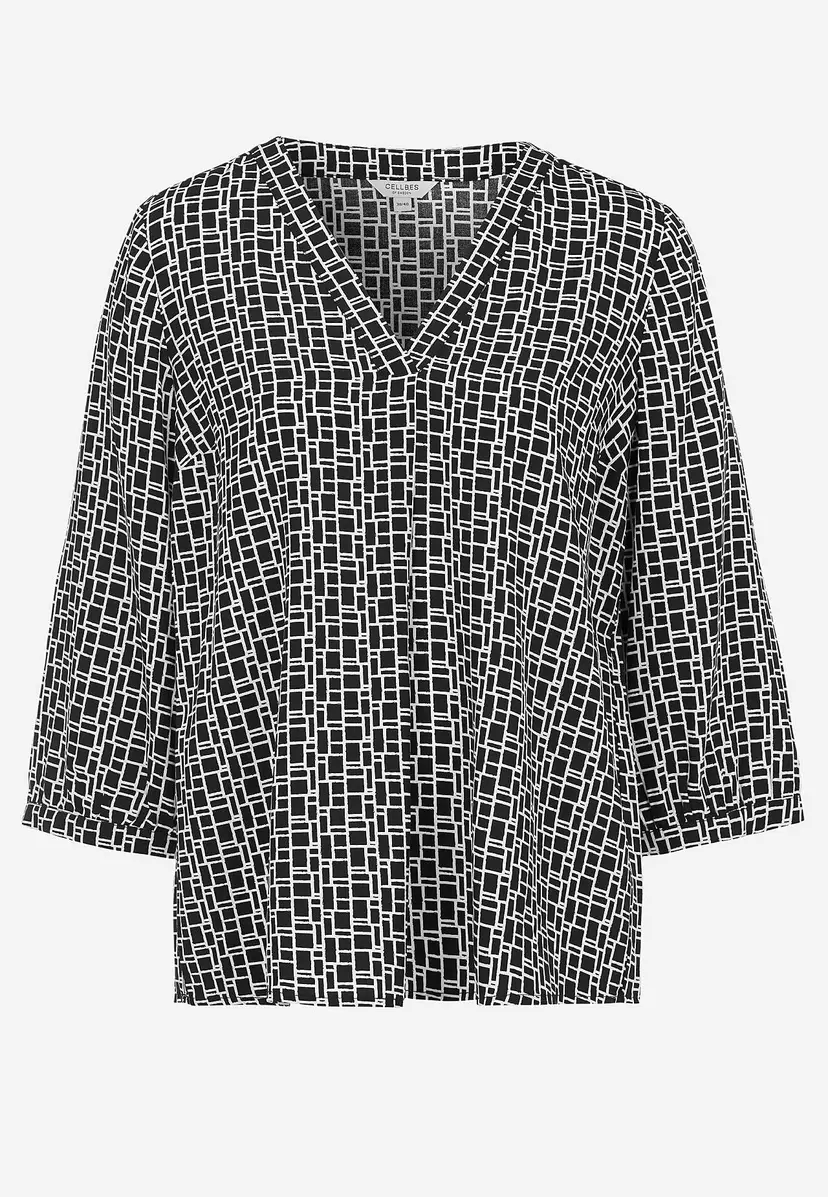 Cellbes of Sweden V-halset, vevet bluse