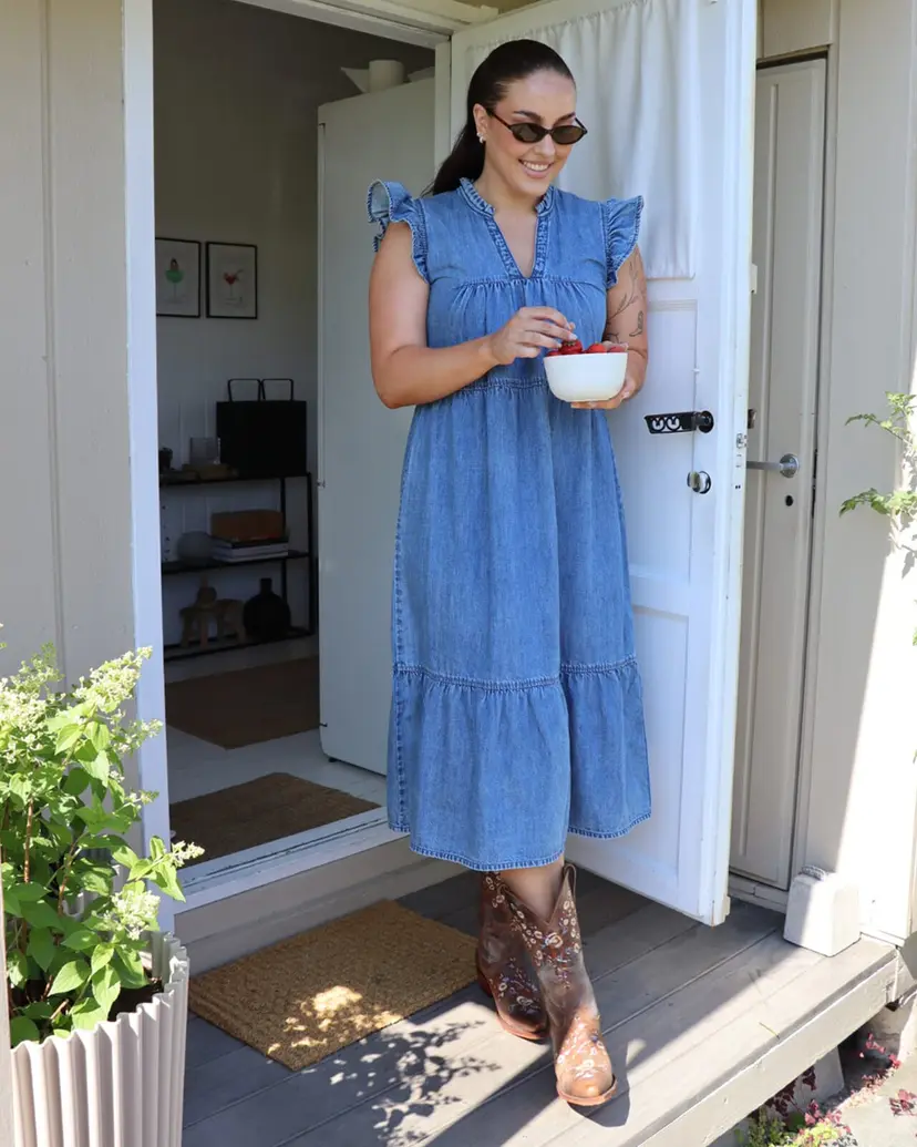 ONLY Denimkjole Shania Midi