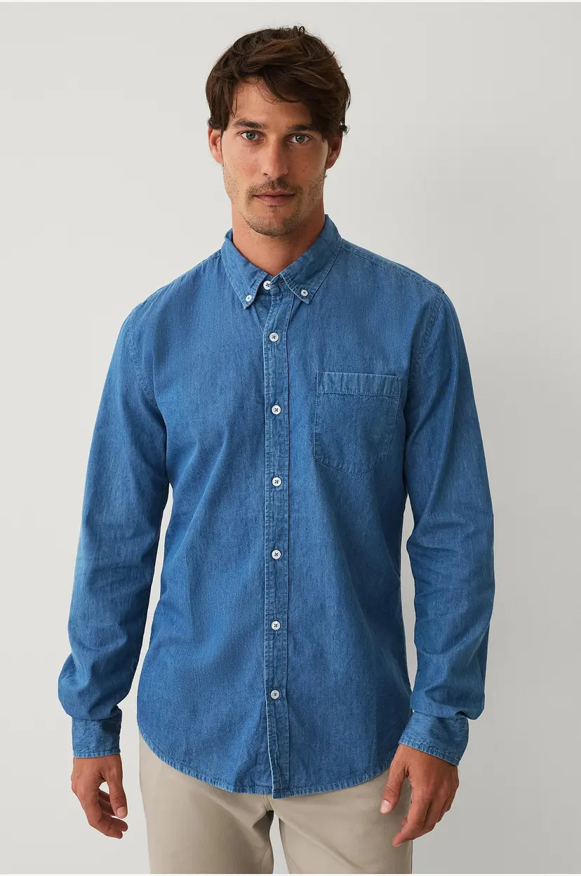 Ellos Collection Denimskjorte Bryant - Blå