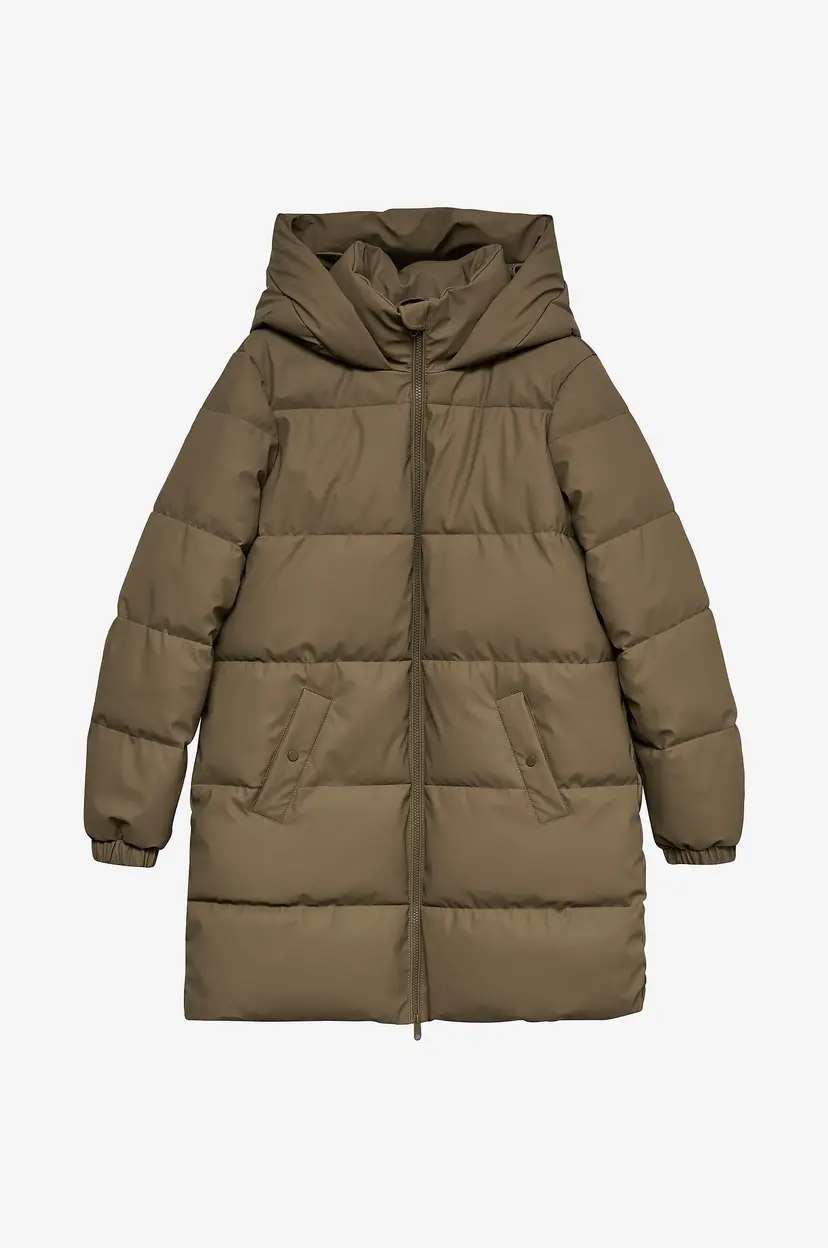 Vero Moda Dun jakke vmGretafie 3/4 Coated Jacket - Grønn