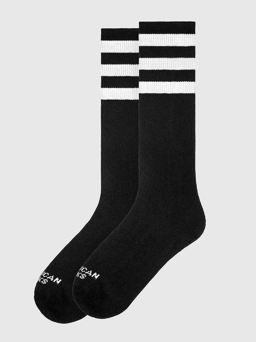 American Socks American Socks Back In Black - Knee High Sokker svart