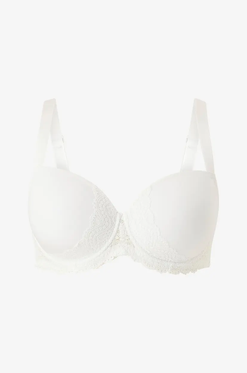 Zizzi Spile-BH lSara Cup Bra - Hvit