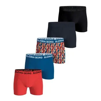Björn Borg Björn Borg 5P Multi Cotton Stretch Boxer Mixed bomull X-Large Herre