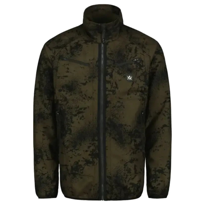 Alaska 1795 Alaska 1795 Herre Buzzard Vendbar Windblocker Fleecejakke Brown Blur/Night Green