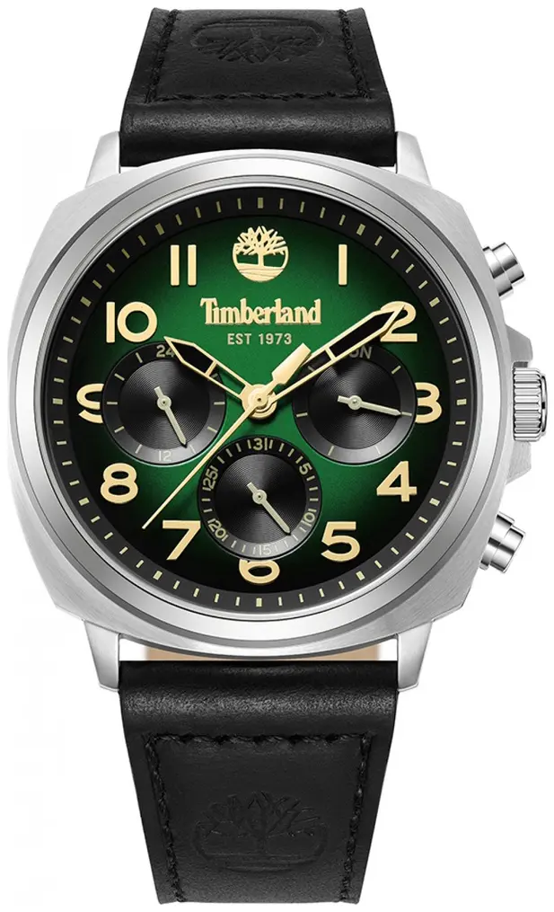 Timberland Timberland Herreklokke TDWGB0042008 Williston Grønn/Lær Ø44 mm