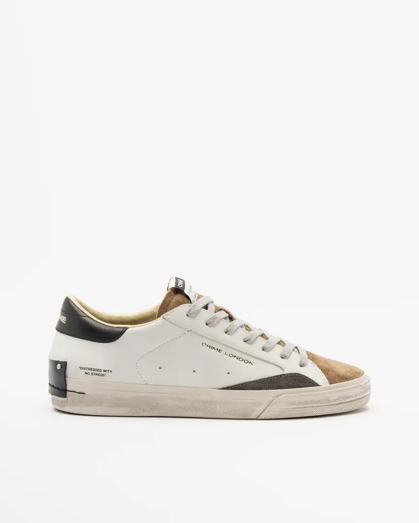 Crime London Crime London Distressed 2.0 White White sneakers