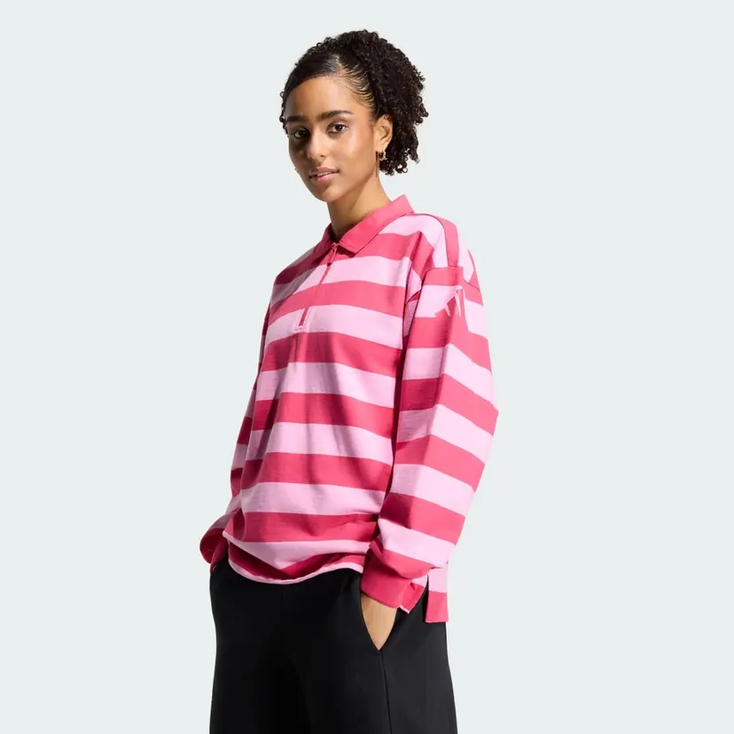 Adidas Essentials Contemporary French Terry Longsleeve Poloskjorte
