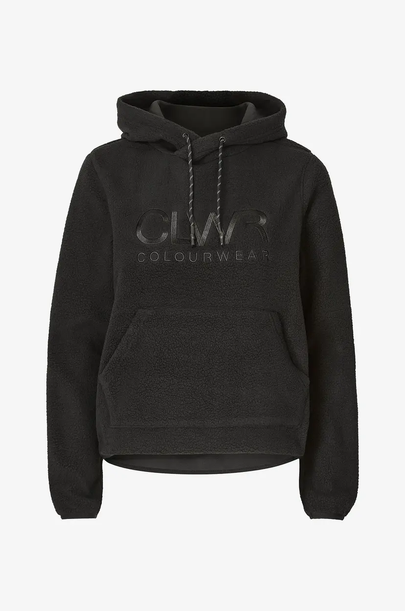 ColourWear Fleeceskjorte Teddy Hood 2.0 - Svart