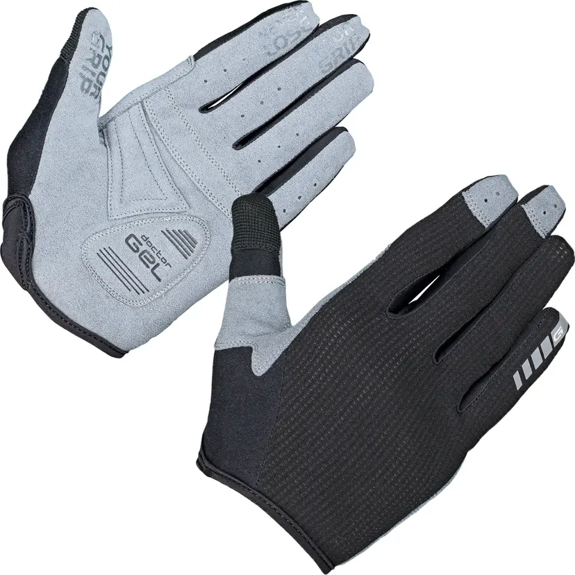 GripGrab Gripgrab Women's Shark Padded Full Finger Glove Black