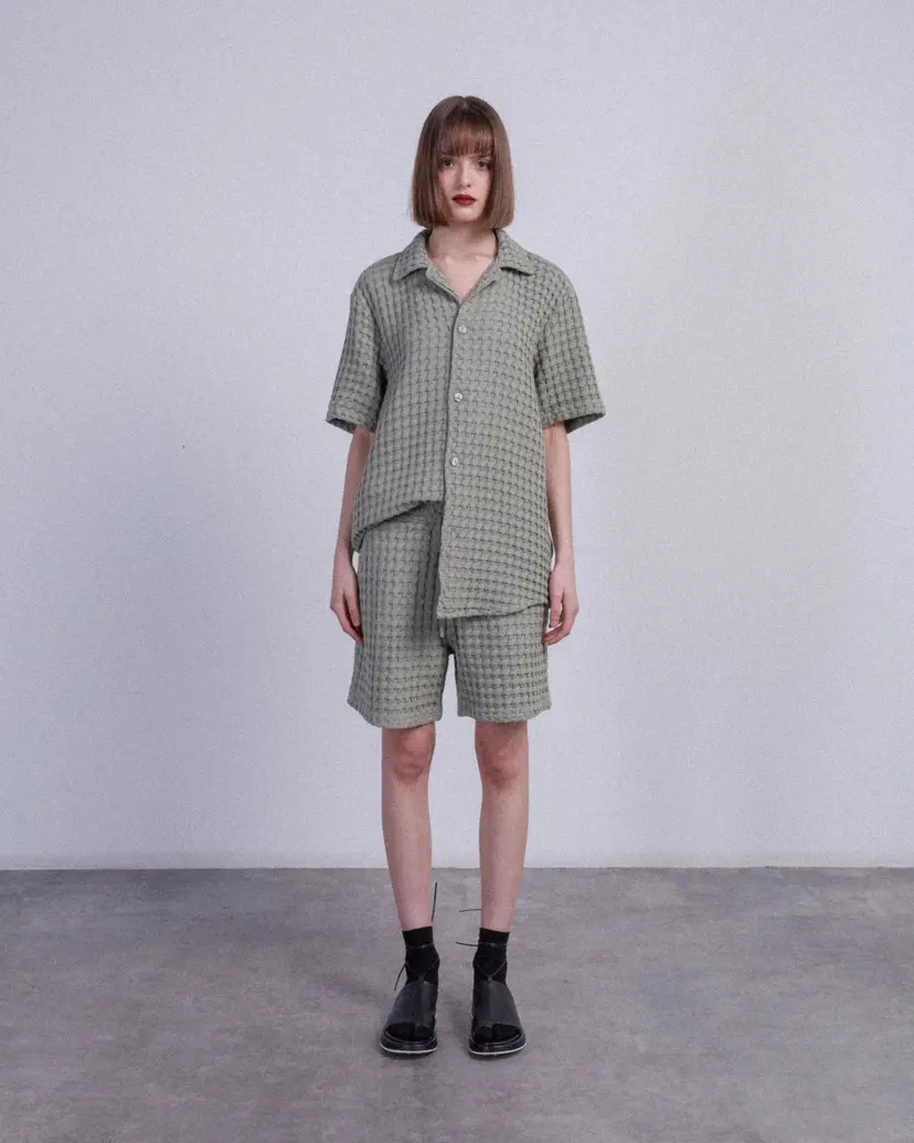 Oas OAS Dusty Green Cuba Green Short sleeve shirt