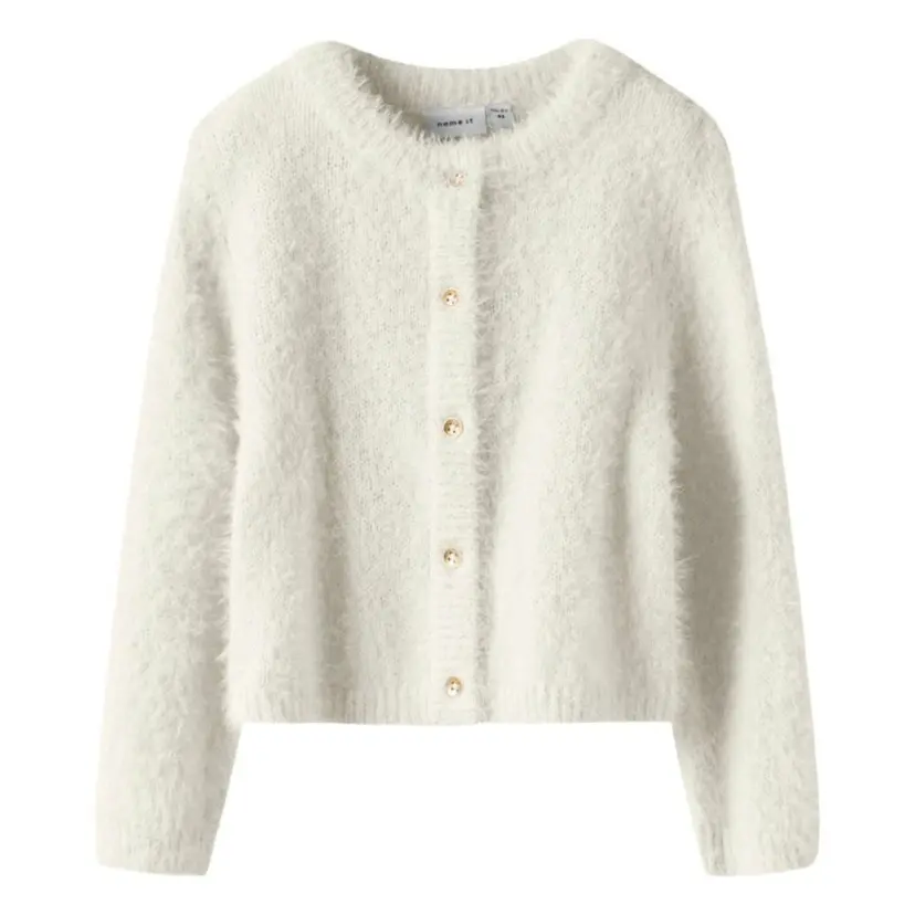 NAME IT Name It - Cardigan Revera Knit Cloud Dancer