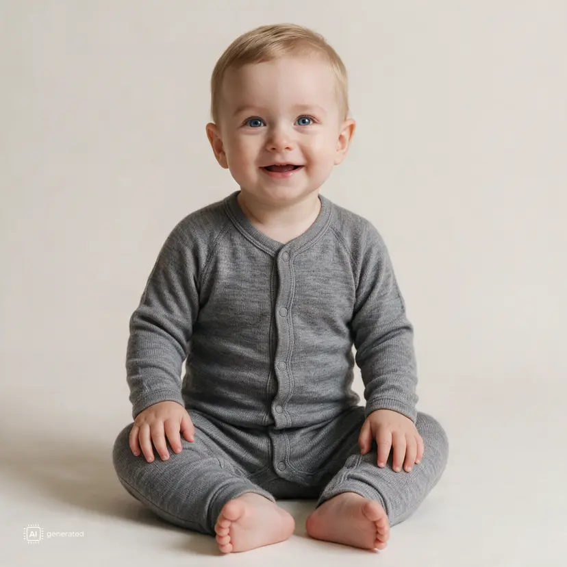 Hust and Claire Hust and Claire - Heldress i Ull Mobi Solid Wool Grey