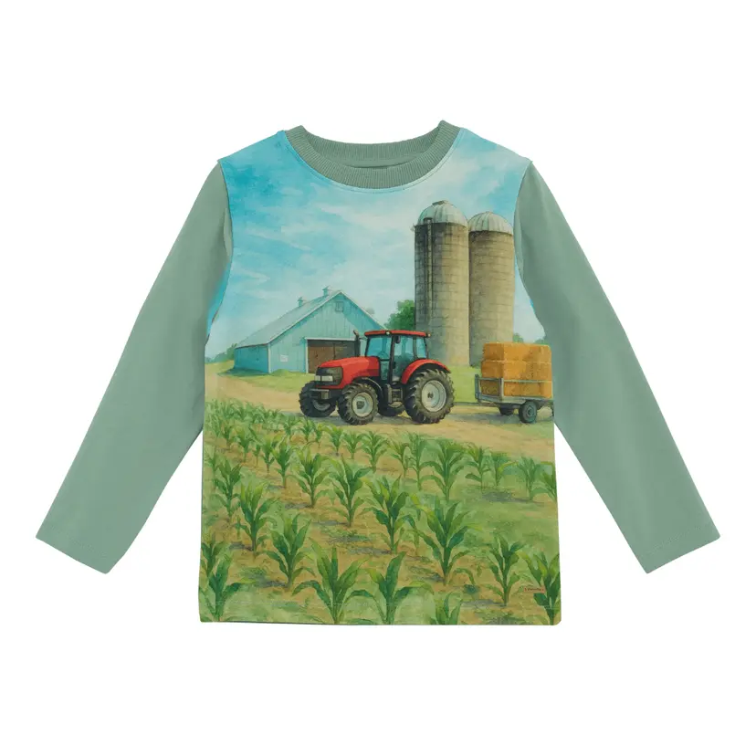 Minymo Minymo - Genser Traktor og Silo Lily Pad