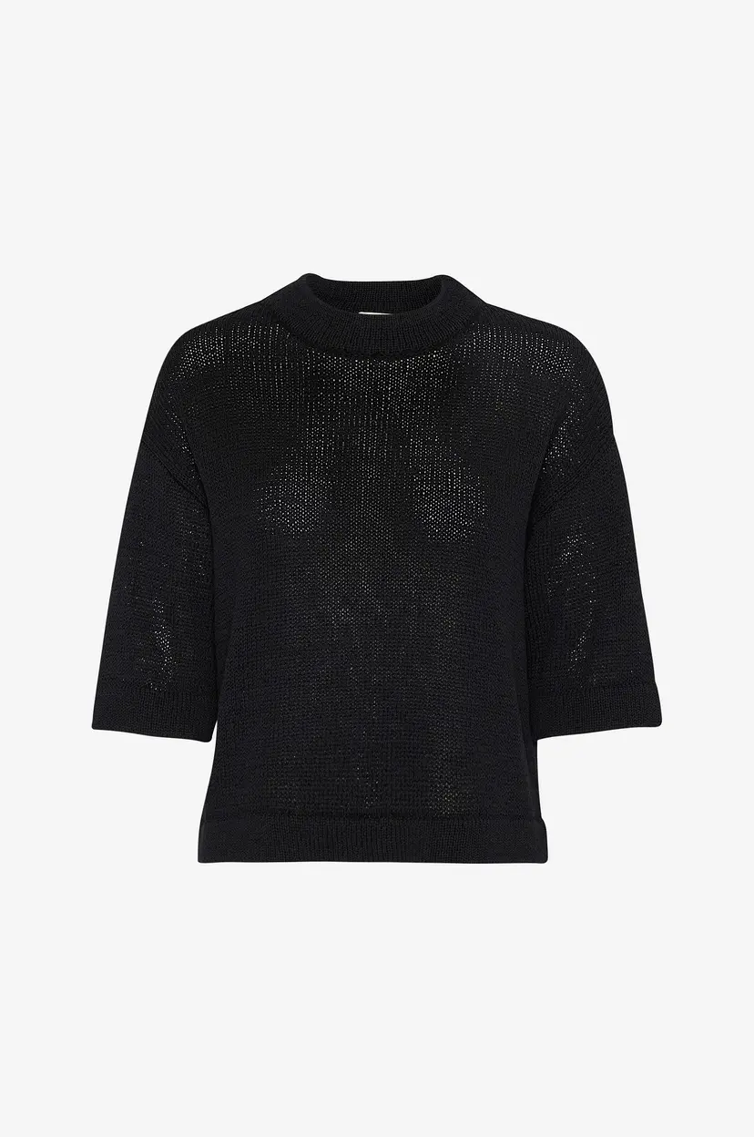 Kaffe Topp kaevita Pullover - Svart