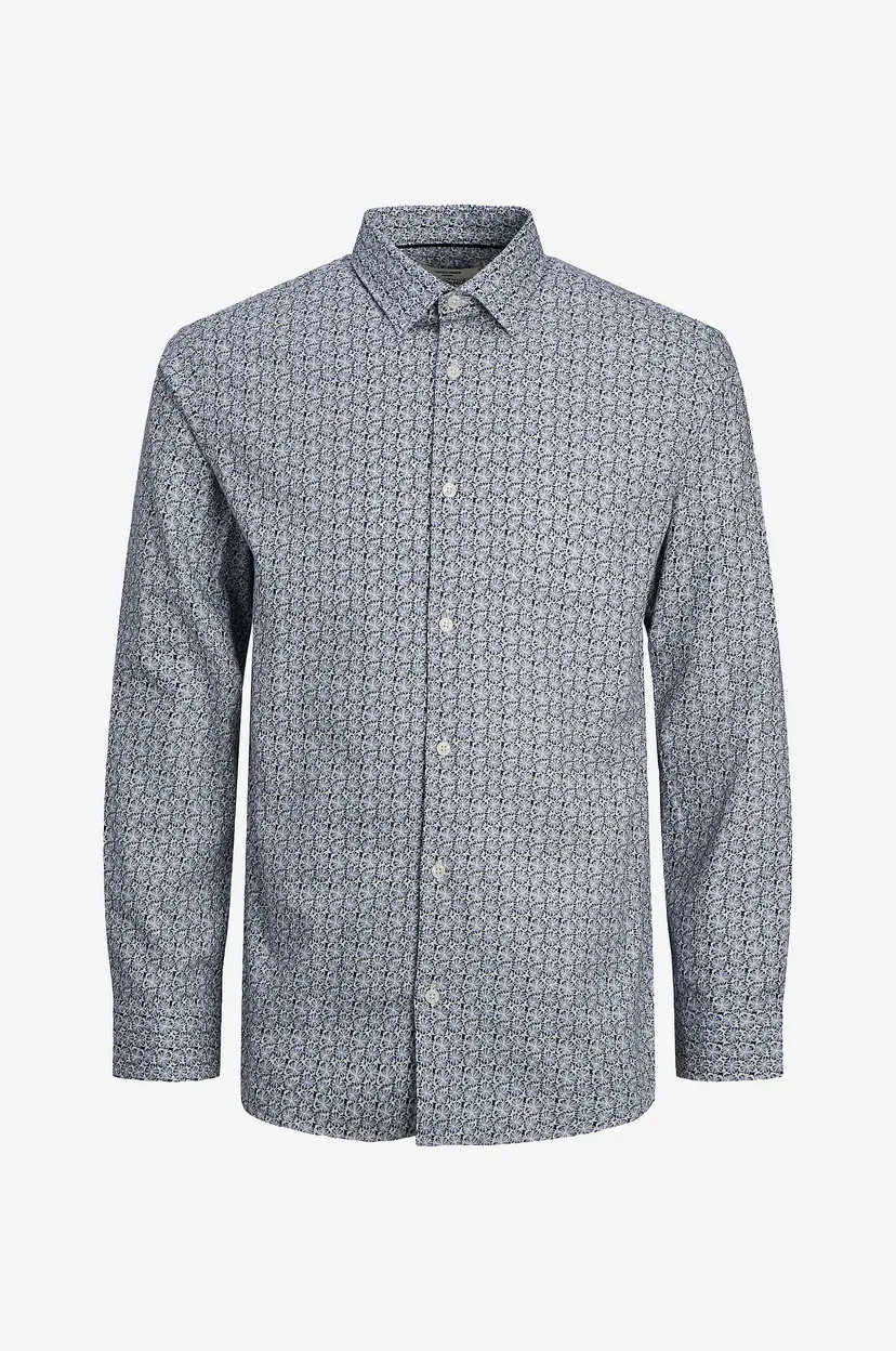 Jack & Jones Skjorte jprBlanordic Print Shirt L/S - Blå