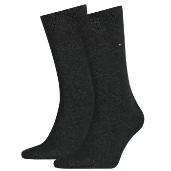 Tommy Hilfiger Tommy Hilfiger Strømper 2P Men Classic Sock Mørkgrå  Str 47/49 Herre