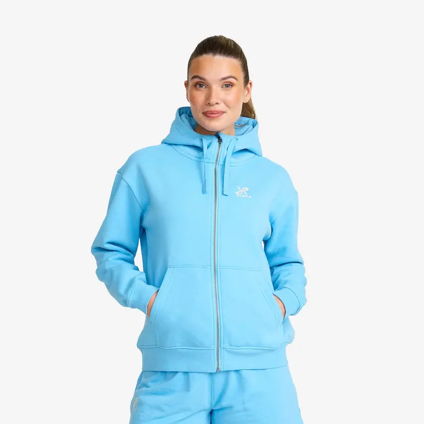 RevolutionRace RVRC Full-zip Hoodie Dame Alaskan Blue