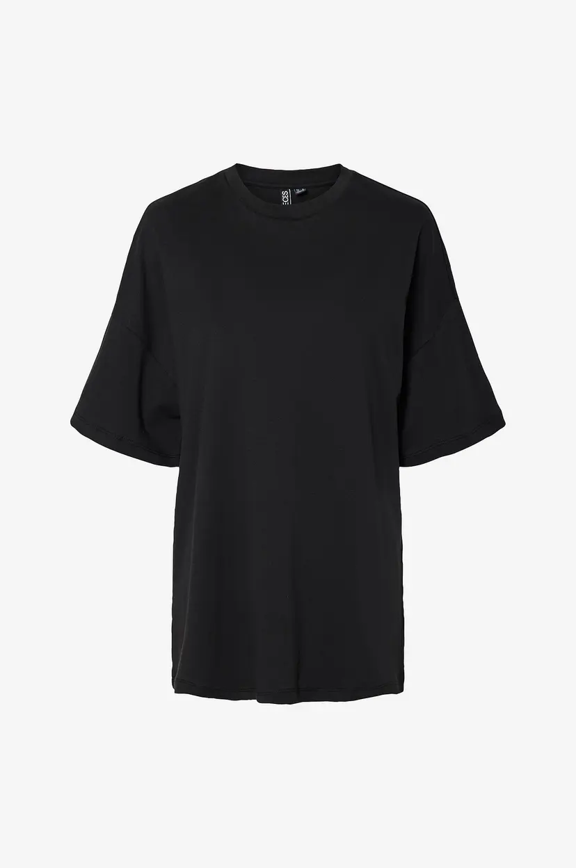 Pieces Topp pcAuna SS Oversize Tee D2d Jrs Fsy - Svart