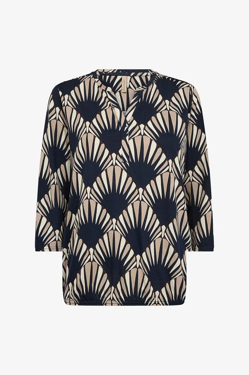 Soyaconcept Bluse Sc-Felicity Aop 555 - Blå