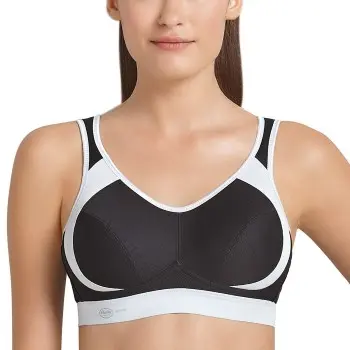Anita Anita BH Active Extreme Control Sports Bra Svart/Hvit B 100 Dame