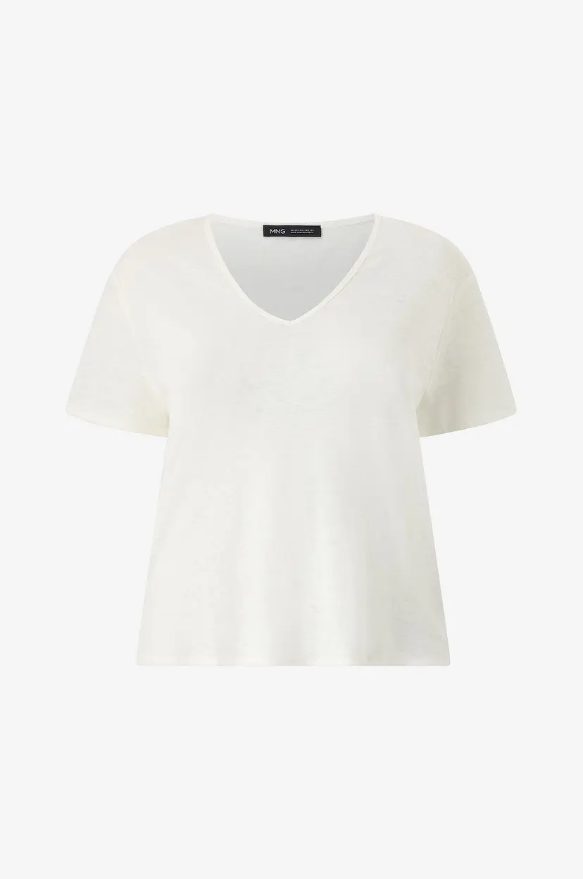 Mango T-skjorte T-Shirt LINITO - Hvit
