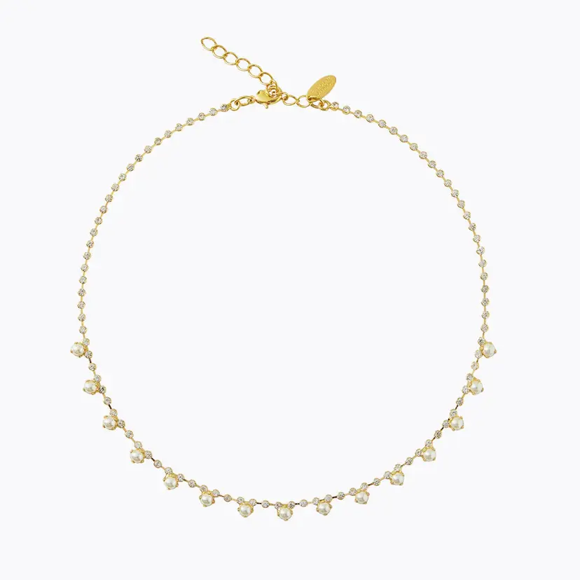 Caroline Svedbom Lily Necklace Gold Pearl