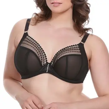 Elomi Elomi BH Matilda Underwired Plunge Bra Svart E 85 Dame