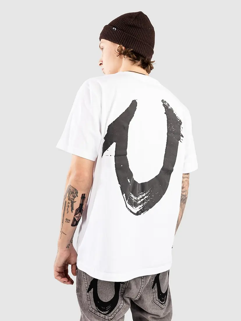 True Religion True Religion Relaxed Nu Brush T-skjorte hvit