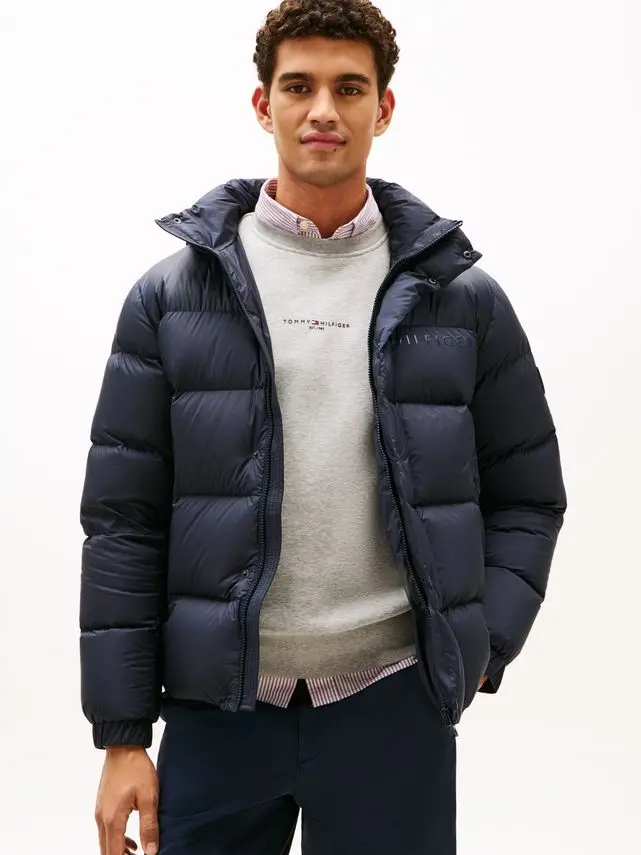 Tommy Hilfiger MIX DOWN HOODED PUFFER