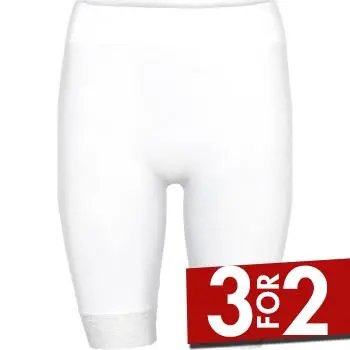Decoy Decoy Long Shorts With Lace Hvit X-Large Dame