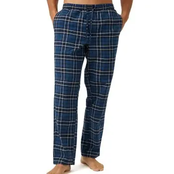 Björn Borg Björn Borg Core Flannel Pyjama Pants Svart/Marine/Hvit bomull Herre