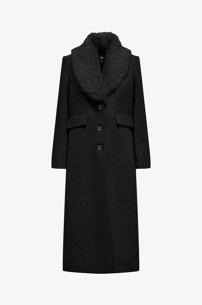 ONLY Kåpe OnlAnnie Life Fur Collar - Svart