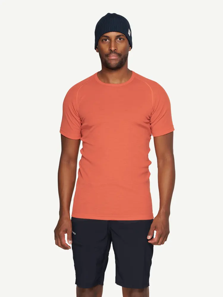 Devold Devold - Adventure Merino 190 T-skjorte Herre - Large - Oransje