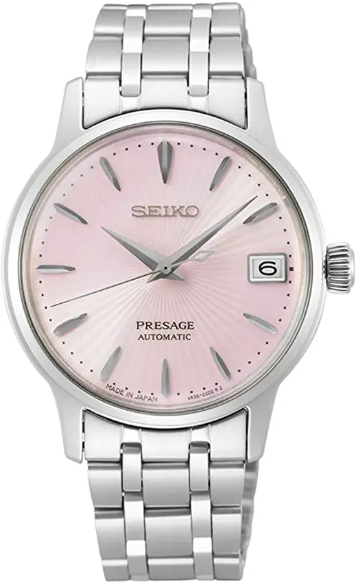 Seiko Seiko Dameklokke SRP839J1 Presage Rosa/Stål Ø33.8 mm