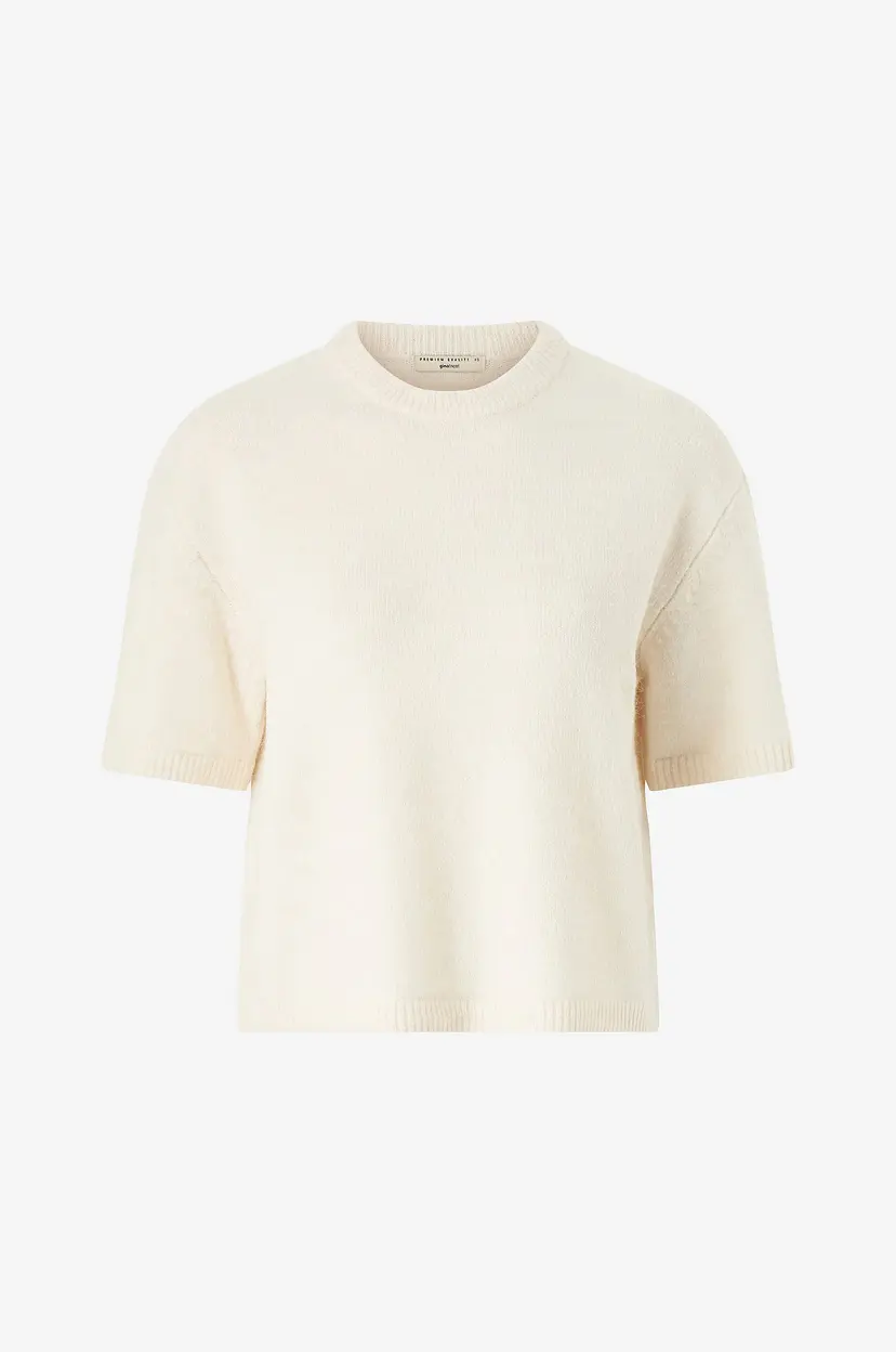 Gina Tricot Topp Knitted Top - Hvit