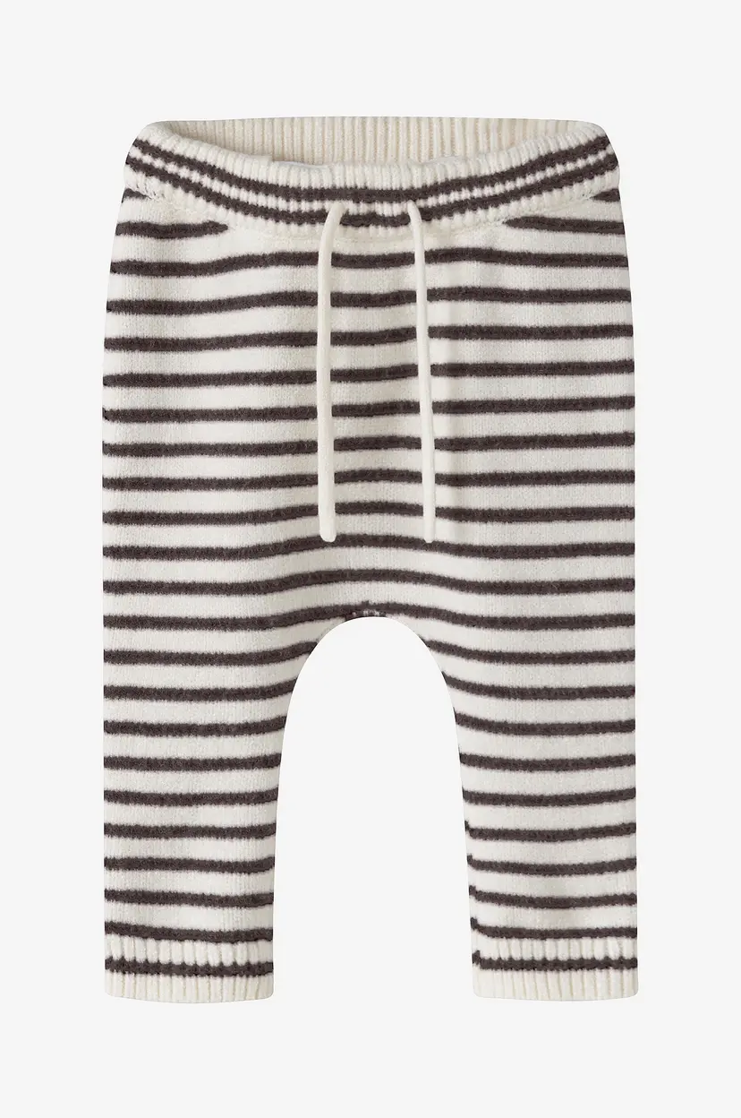 Name it baby Bukser Nbmostripe Knit Pant - Hvit