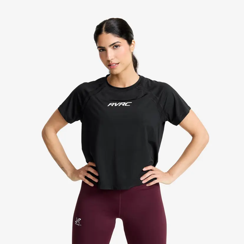 RevolutionRace Power Active T-shirt Dame Black