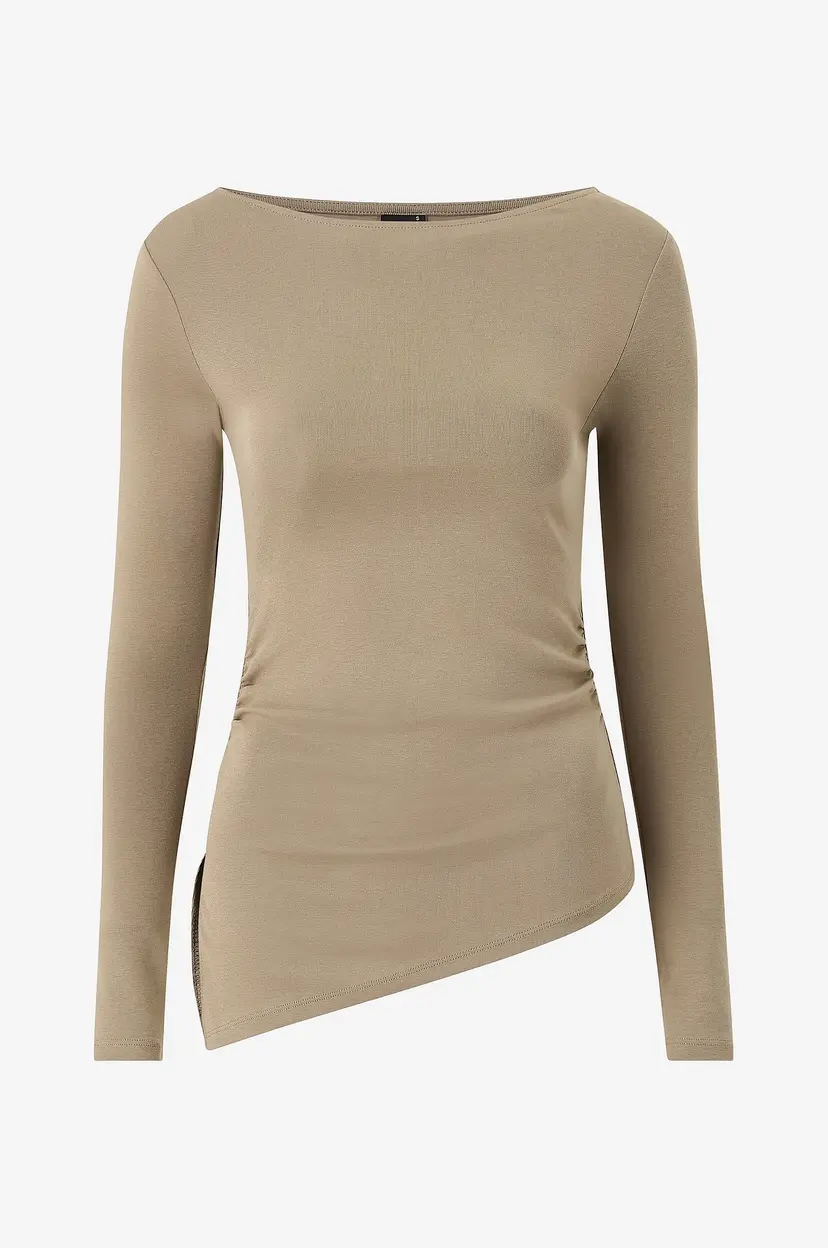 Gina Tricot Topp Asymmetric top - Beige