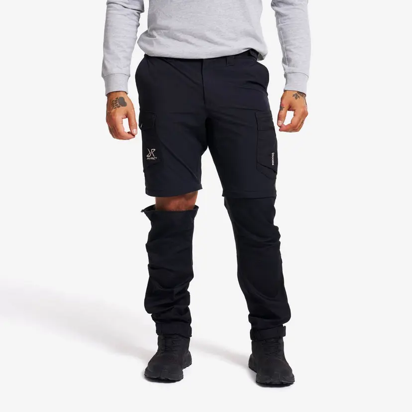 RevolutionRace Rambler Lightweight Zip-off Pants Herre Black